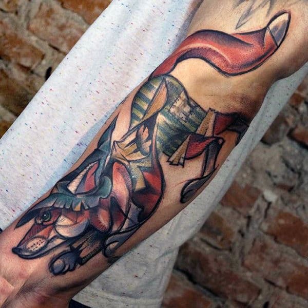 Grand Fox Tattoo Mens Forearms