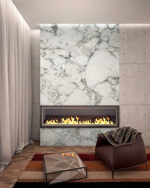 granite marble electric fireplace surround