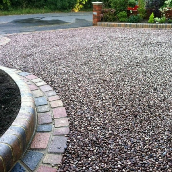 Gravel Driveway Exterior Design