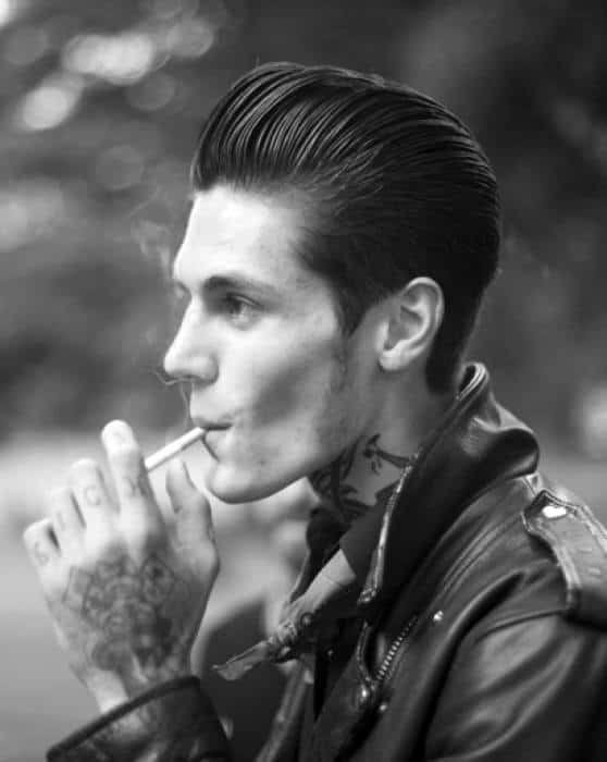 Greaser Rockabilly Pompadour Haircut Men