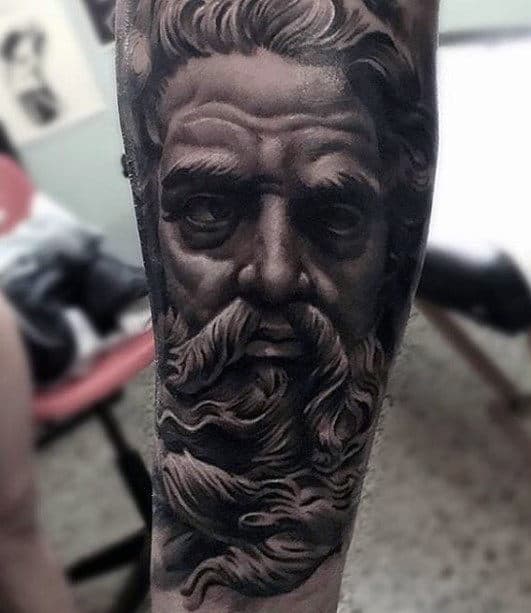 Greek God Guys Sweet 3d Tattoo On Forearm