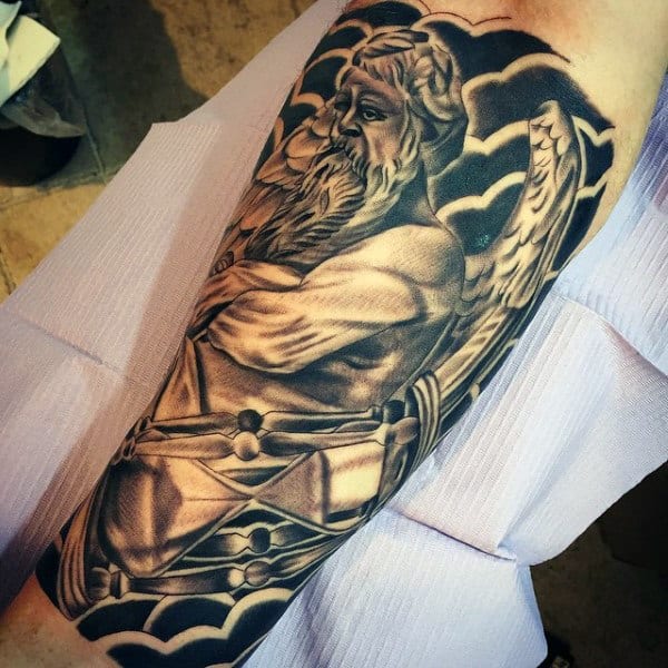 Greek Gods Tattoos For Men On Legs