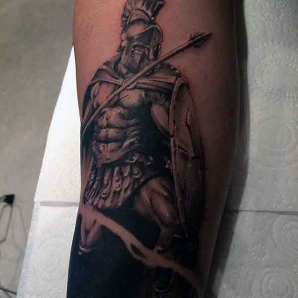 Greek Spartan Tattoo For Guys