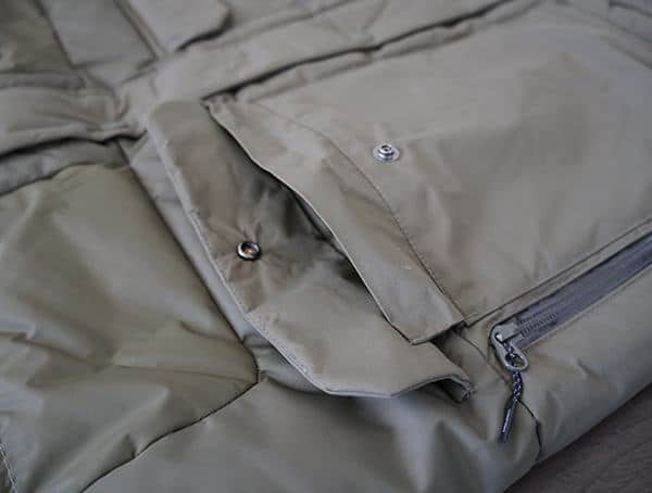 Green Mens Holden Felton Down Parka Side Pocket