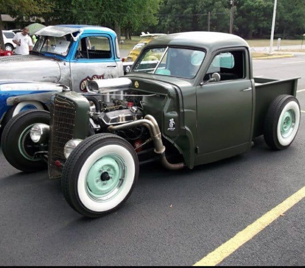 Green Truck Badass Rat Rods