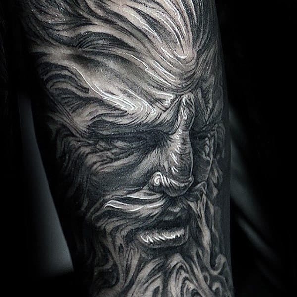 Greenman Original Forearm Sleeve Tattoos For Males