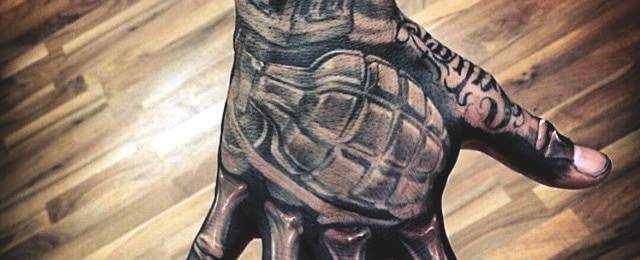 Grenade Tattoo Designs For Men