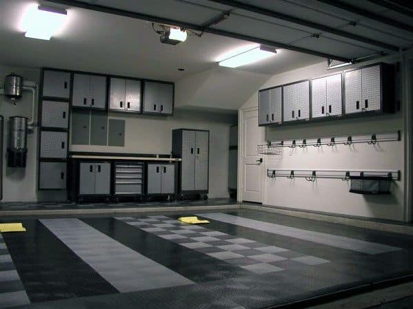 Grey And Black Garage Cabinet Ideas