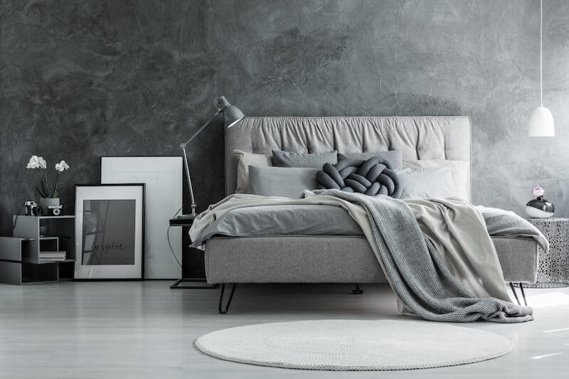 grey bedroom