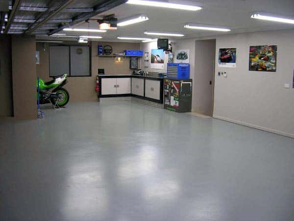 Grey Concrete Floor Paint Garage Ideas