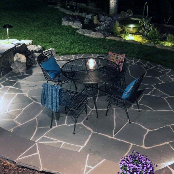 Grey Design Ideas For Flagstone Patio