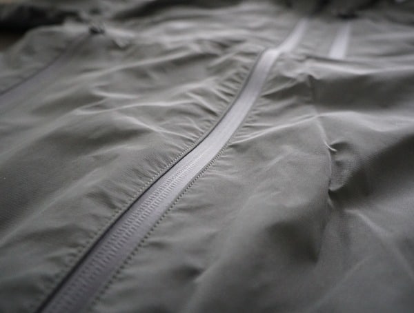 Grey Mens Beyond Clothing K6 Arx Rain Jacket Center Zipper