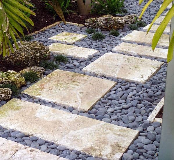 Grey River Rock Cool Stepping Stone