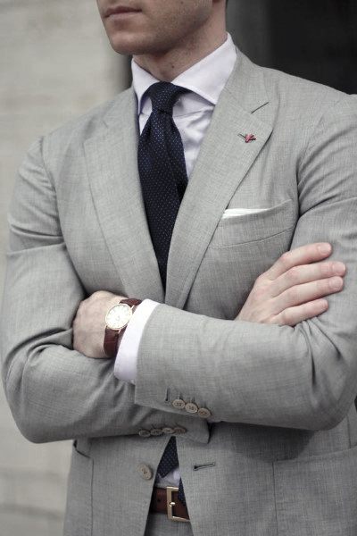 Grey Suit Outfits For Men