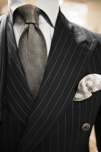 Grey Tie Sophisticated Male Black Suit Style Ideas