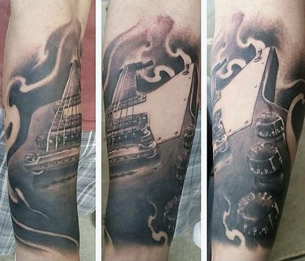 Guitars Male Tattoos