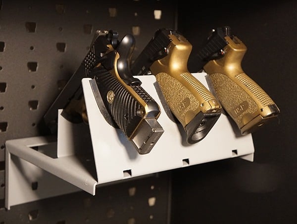 Gun Storage Cabinets 3 Handgun Shelf