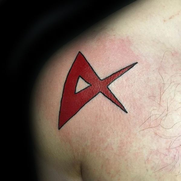 Gundam Tattoos For Gentlemen Anime Symbol On Shoulder