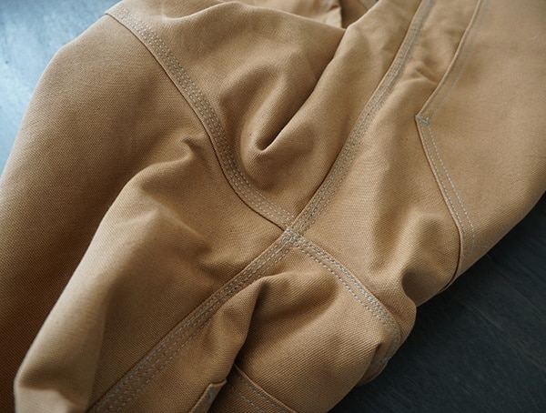 Gussted Bottom Carhartt Quilt Lined Zip To Thigh Bib Overalls Construction