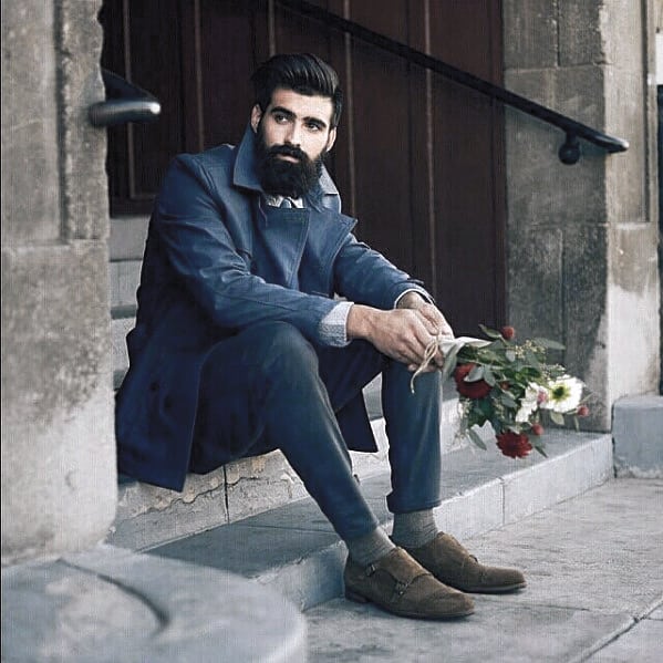 Guy With Classy Dapper Beard Design