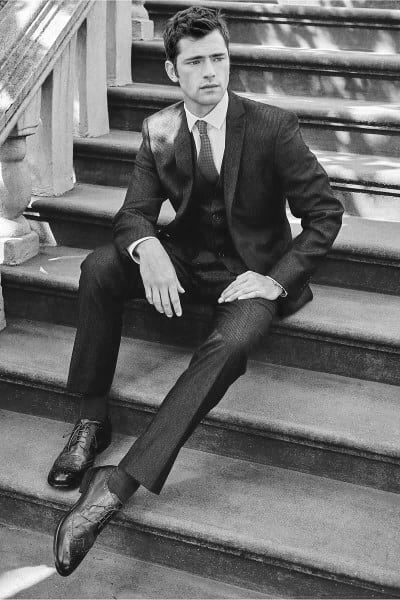 Guy With Classy Hairstyle And Suit