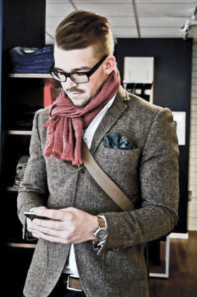 Guy With Cool Casual Wear Clothing Style Wool Blazer