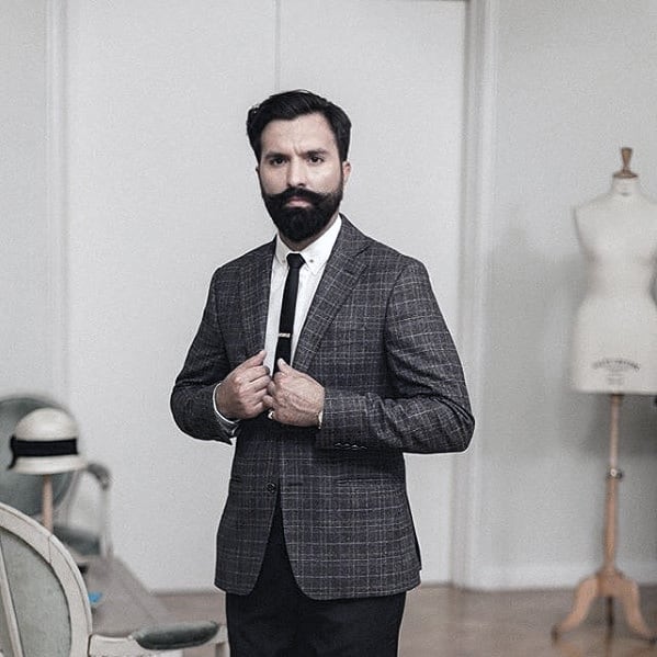 Guy With Professional Dapper Beard Design