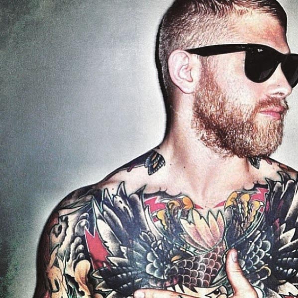 Guy With Short Length Hair And Beard Style