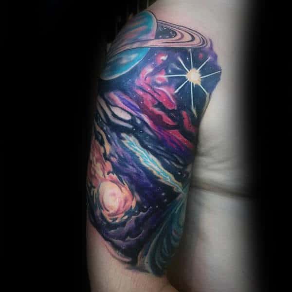 Guys Arms Splendid Astronomy Tattoo