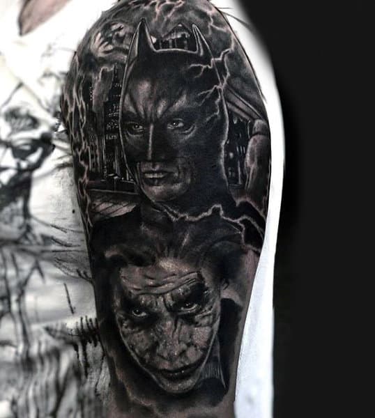 Guys Batman Dark Knight Tattoos