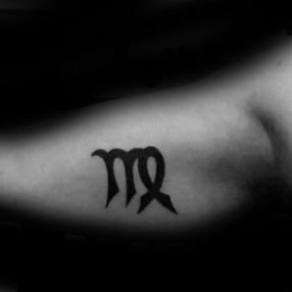 Guys Bicep Virgo Tattoo Ideas
