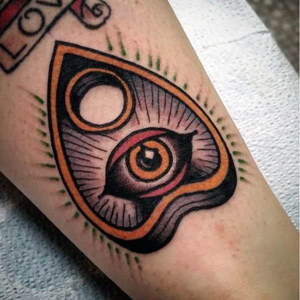 Guys Calves Halloween Tattoo