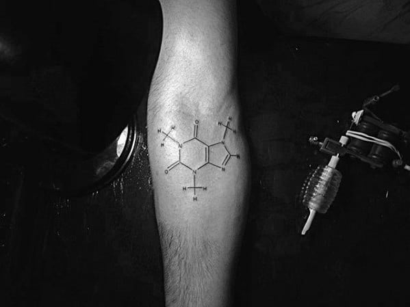 Guys Coffee Caffine Inner Forearm Tattoo Design Ideas