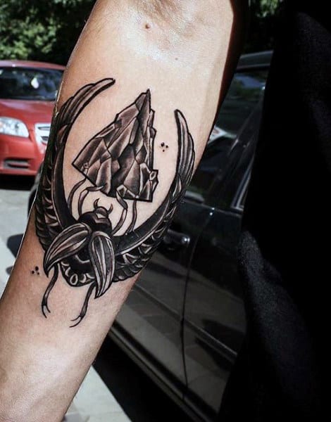 Guy's Egyptian Pharaoh Tattoos