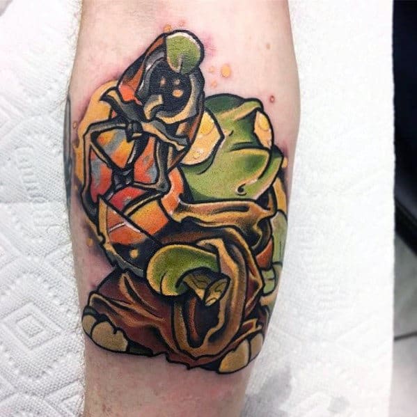 guys final fantasy tonberry inner forearm tattoo