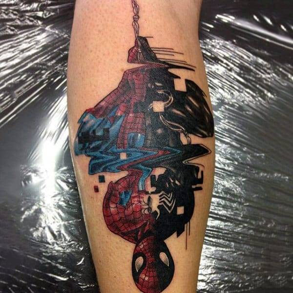 Guys Forearm Spiderman Tattoo