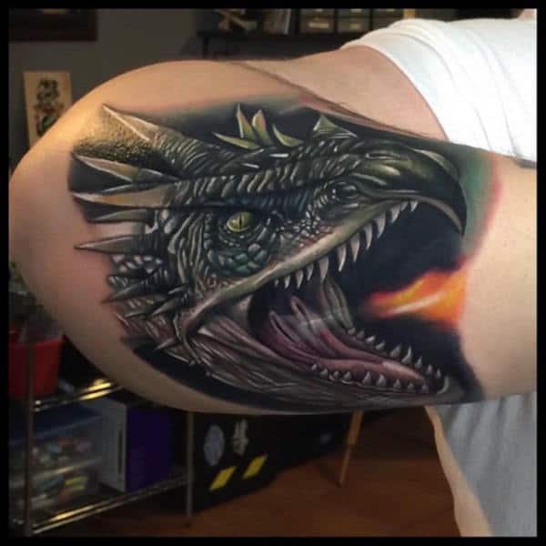 Guys Forearms Manly Beast Tattoo