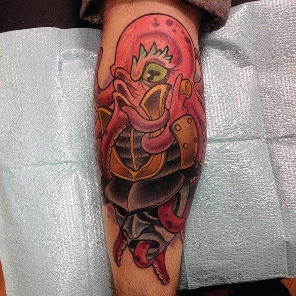 Guys Forearms Orange New School Tattoo