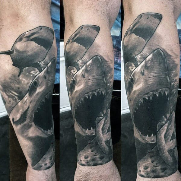 Guys Forearms Underwater Beings Manly Tattoo