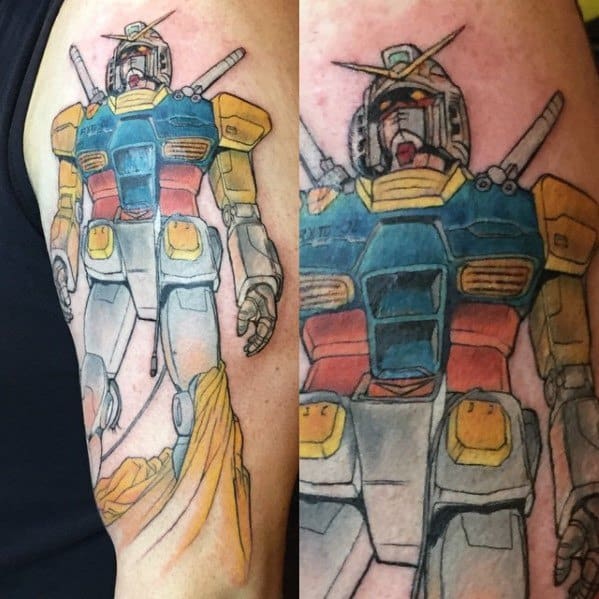 Guys Gundam Tattoo Design Ideas Robot Arm