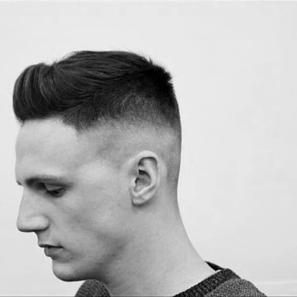 Guys Haircuts Short Faux Hawk Fade