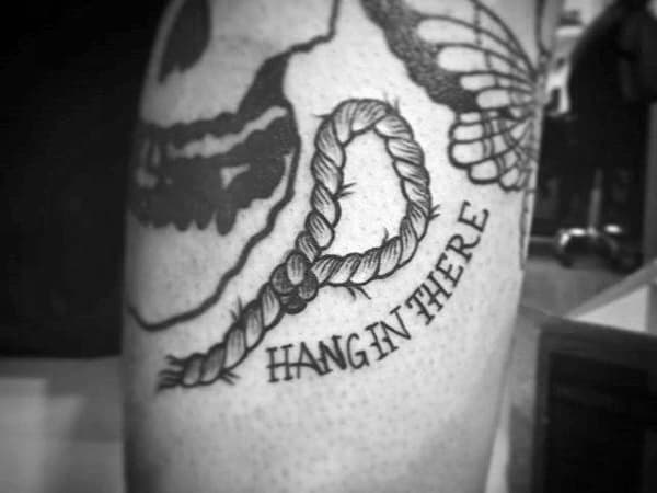 Guys Hand In There Noose Small Arm Tattoo