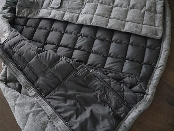 Guys Nau Utility Wool Down Jacket Interior