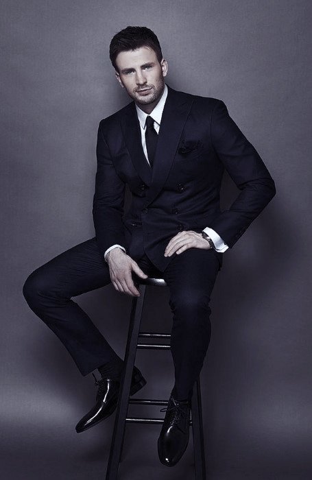 Guys Navy Blue Suit Black Shoes Style Fashion Inspiration