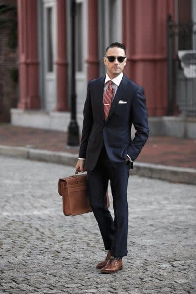 Guys Navy Blue Suit Style Fashion Inspiration