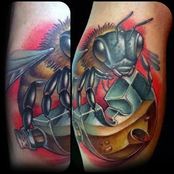 Guys New School Wu Tang 3d Arm Tattoos