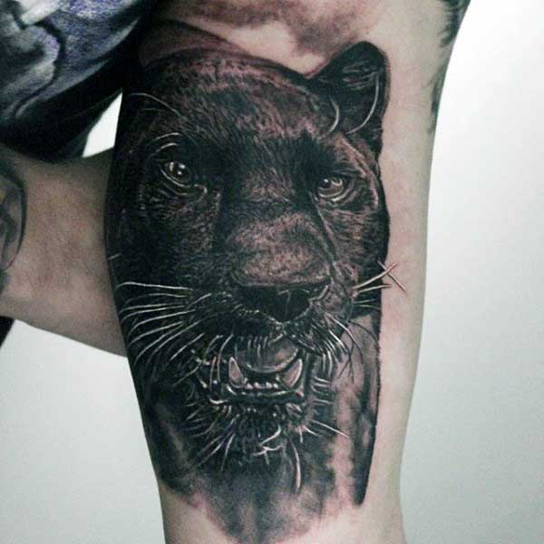 Guys Panther Tattoo Ideas On Bicep