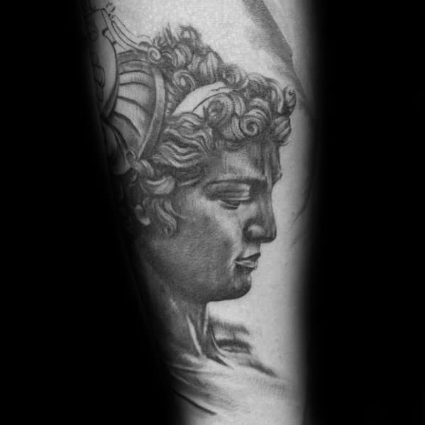 Guys Perseus Tattoo Design Ideas On Outer Forearm