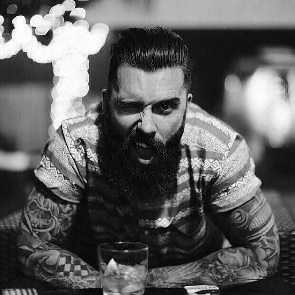 Guys Slicked Back Hair