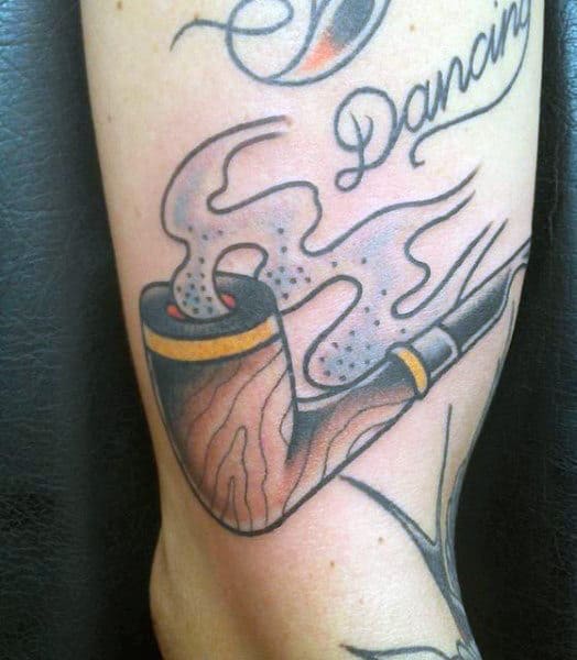 Guy's Smoke Tattoos Designs